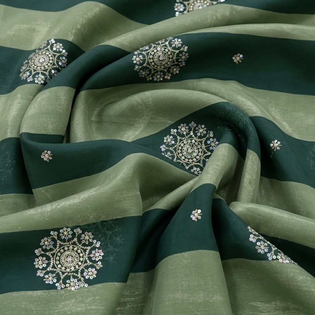 Embroidery Tissue Fabric - EB13574 - Swirl