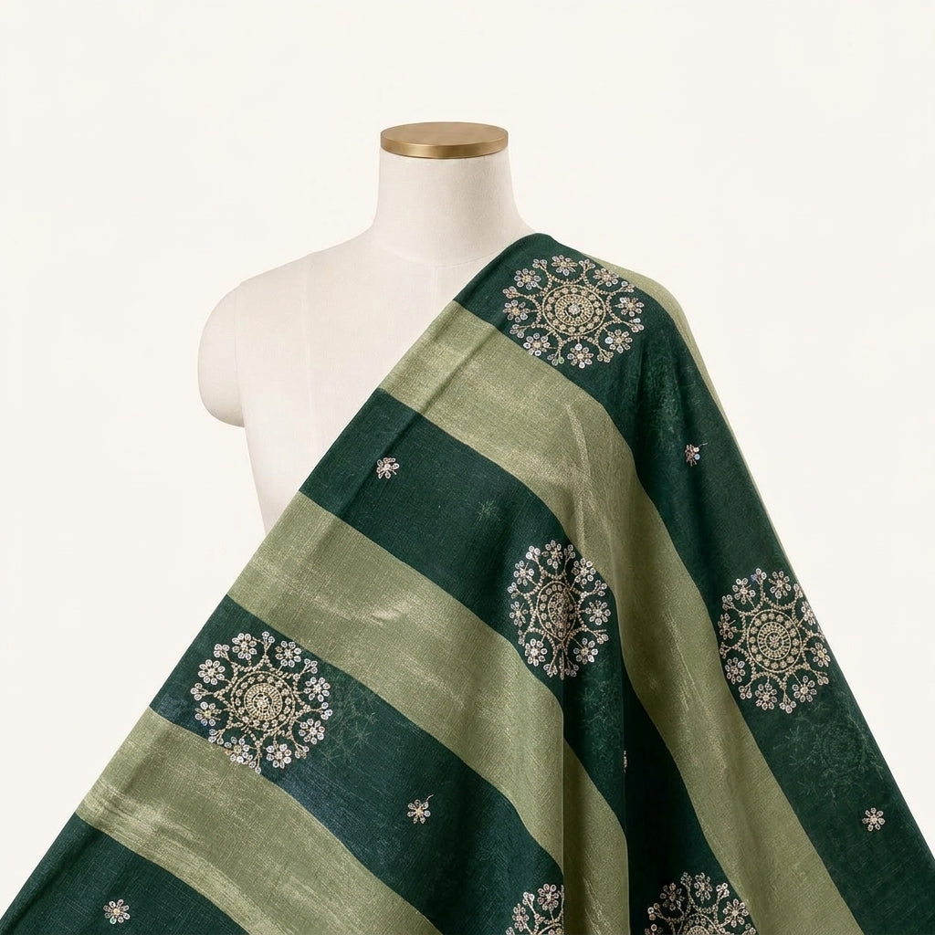 Embroidery Tissue Fabric - EB13574 - saree_drape