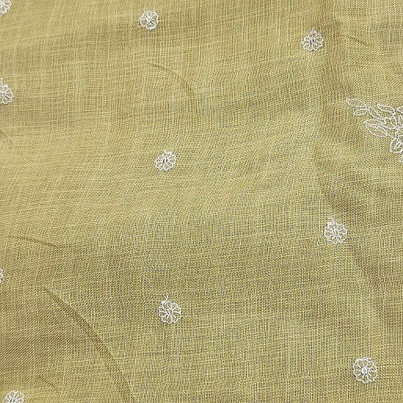 Embroidery Linen Fabric - EB13580 - Flat fabric