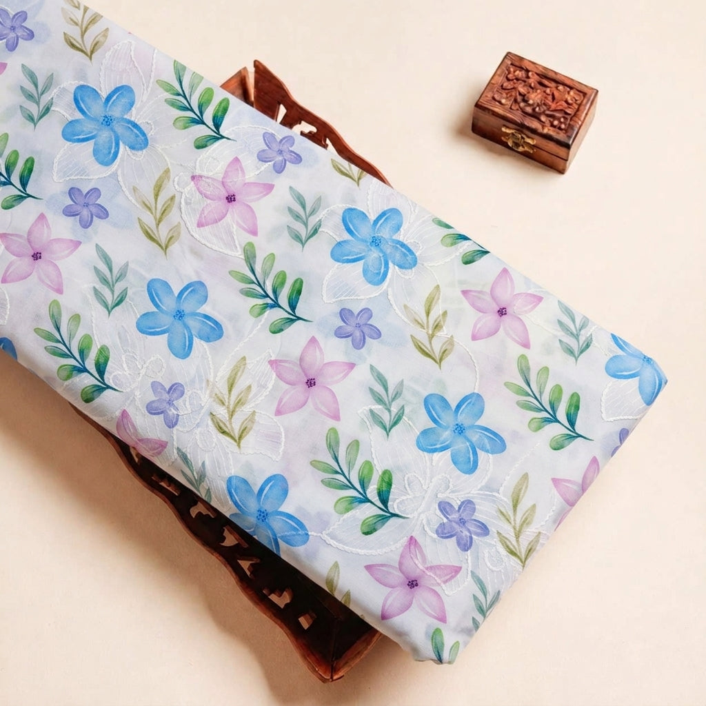 Embroidery Cotton Fabric - EB13587 - tray_3