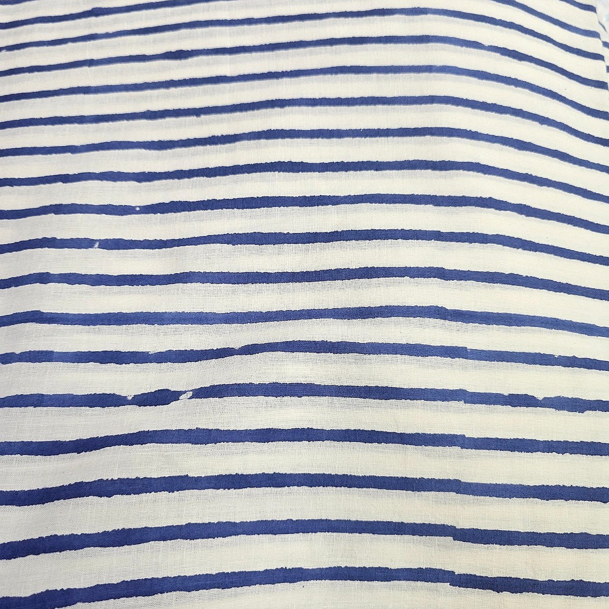 White Stripes Cotton Fabric - EB13595 - EB13595 - Flat fabric