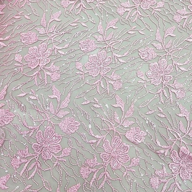 Embroidery Net Fabric - EB13649 - Flat fabric