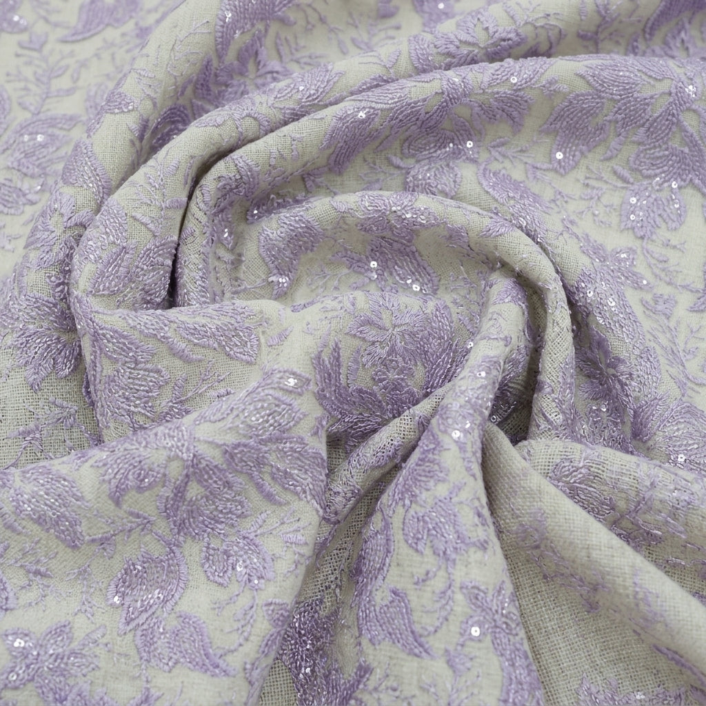 Embroidery Net Fabric - EB13652 - Swirl