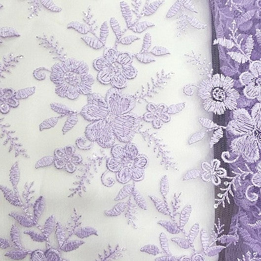 Embroidery Net Fabric - EB13655 - Flat fabric