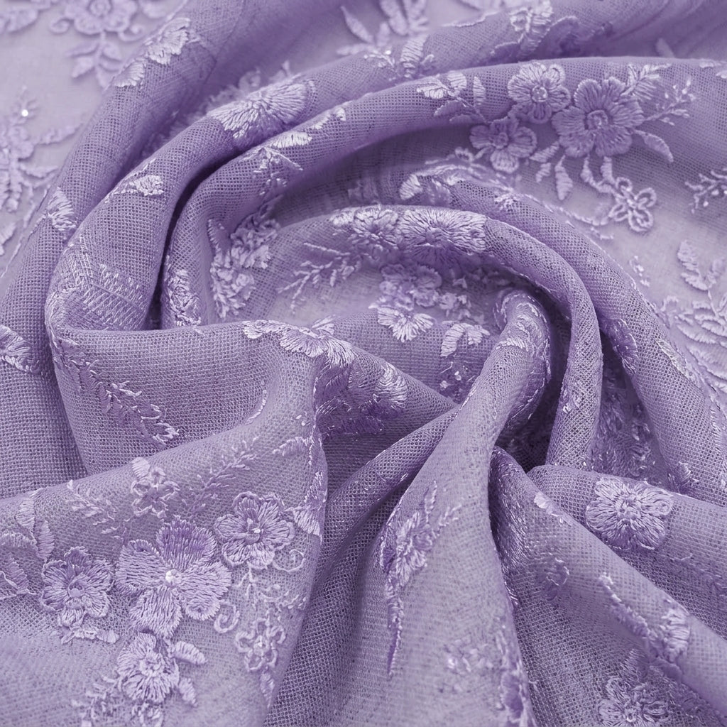 Embroidery Net Fabric - EB13655 - Swirl