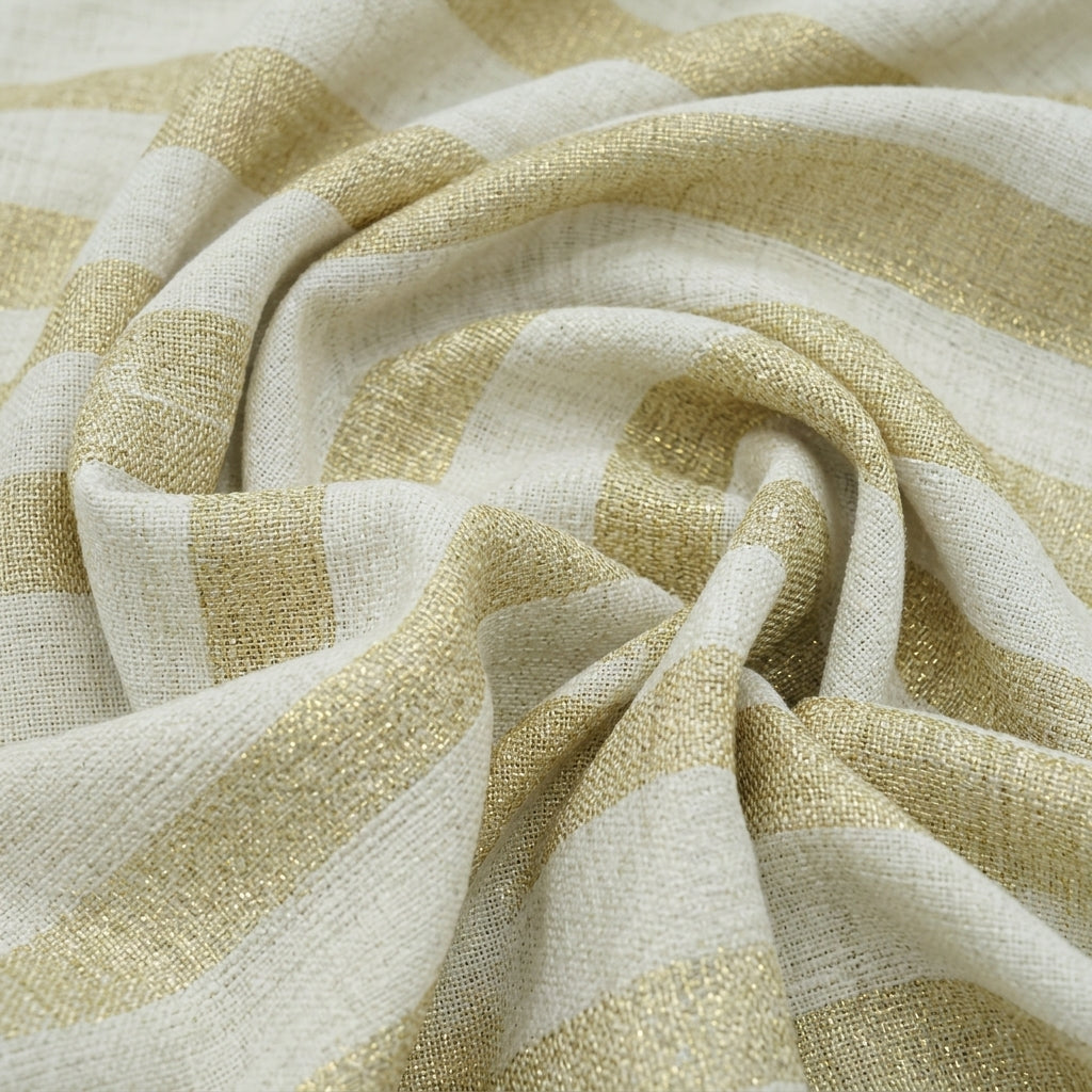 Beige Embroidery Jute Fabric - EB13661 - EB13661 - Swirl