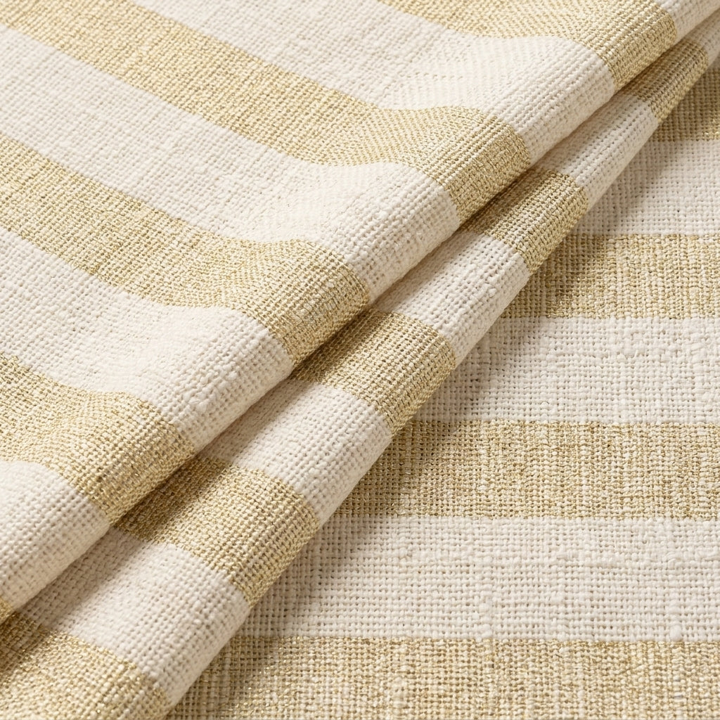Beige Embroidery Jute Fabric - EB13661 - EB13661 - folds