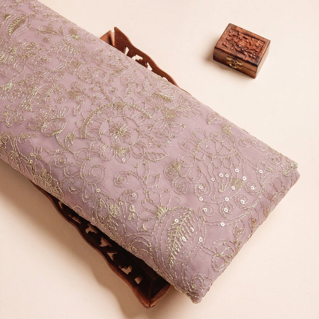 Embroidery Chanderi Cotton Fabric