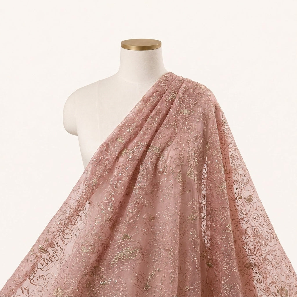 Embroidery Chanderi Cotton Fabric