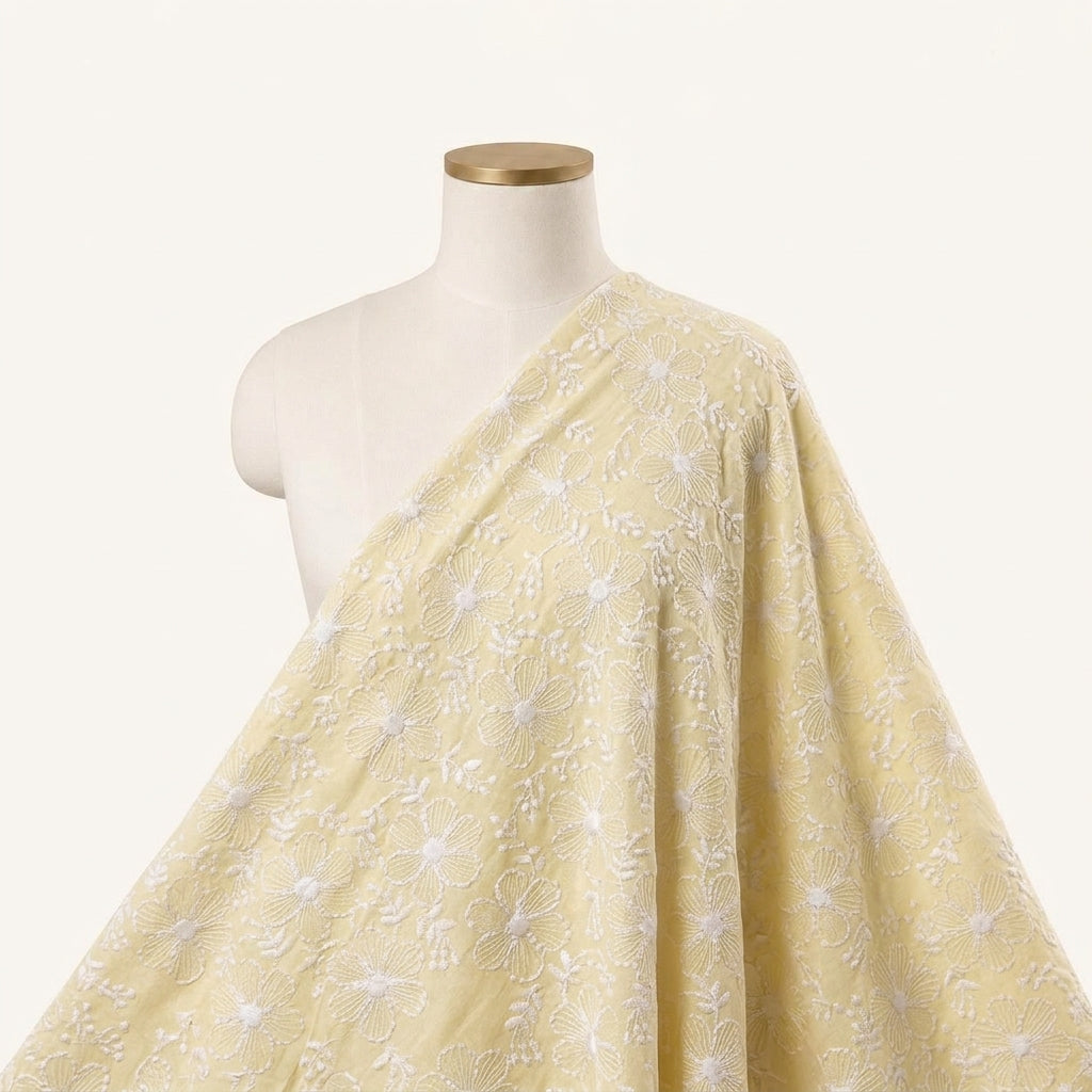 Embroidery Cotton Fabric - EB6315 - saree_drape