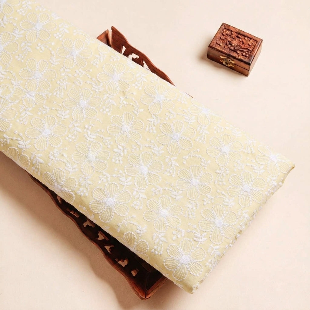 Embroidery Cotton Fabric - EB6315 - tray_3