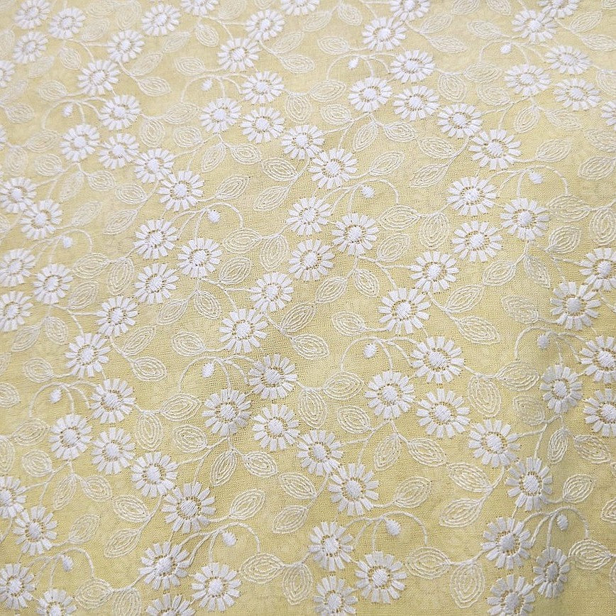 Embroidery Cotton Fabric - EB6324 - Flat fabric
