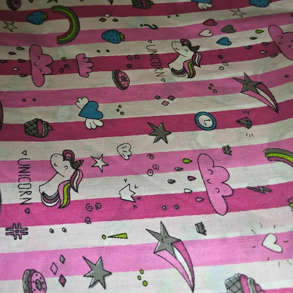 Printed Cotton Fabric - EB6376 - Flat fabric