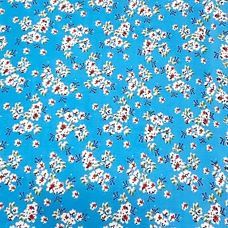 Floral Cotton Fabric - EB6442 - Flat fabric