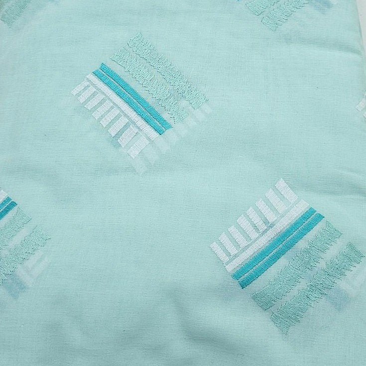 Embroidery Cotton Fabric - EB6637 - Flat fabric