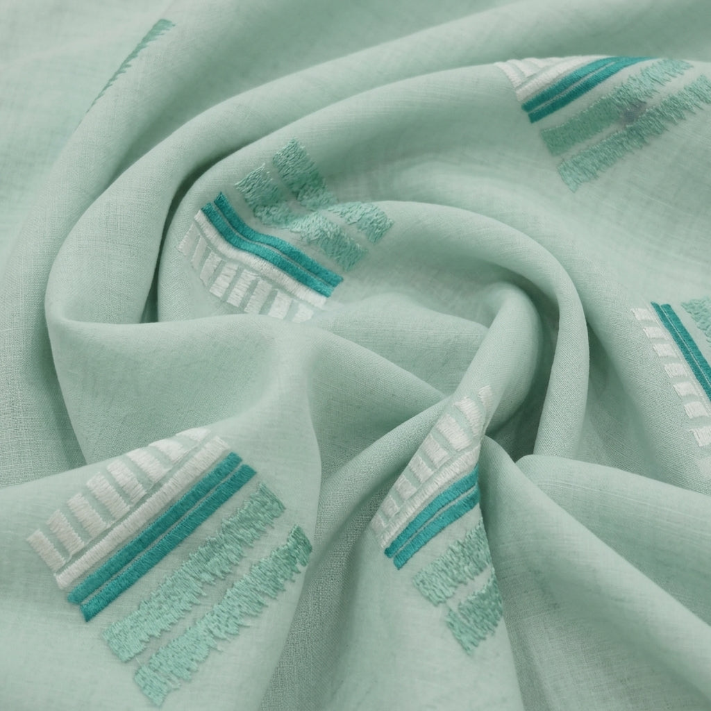 Embroidery Cotton Fabric - EB6637 - Swirl