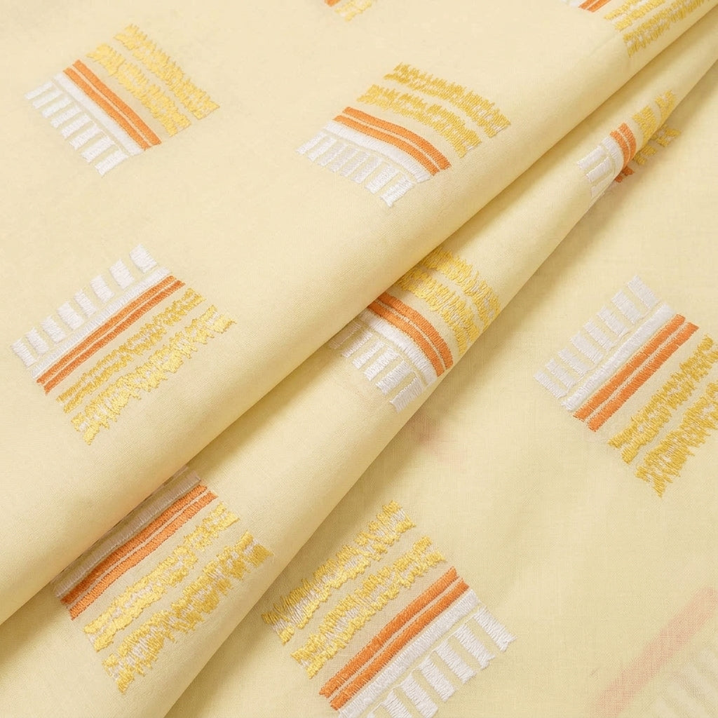 Embroidery Cotton Fabric - EB6638 - folds