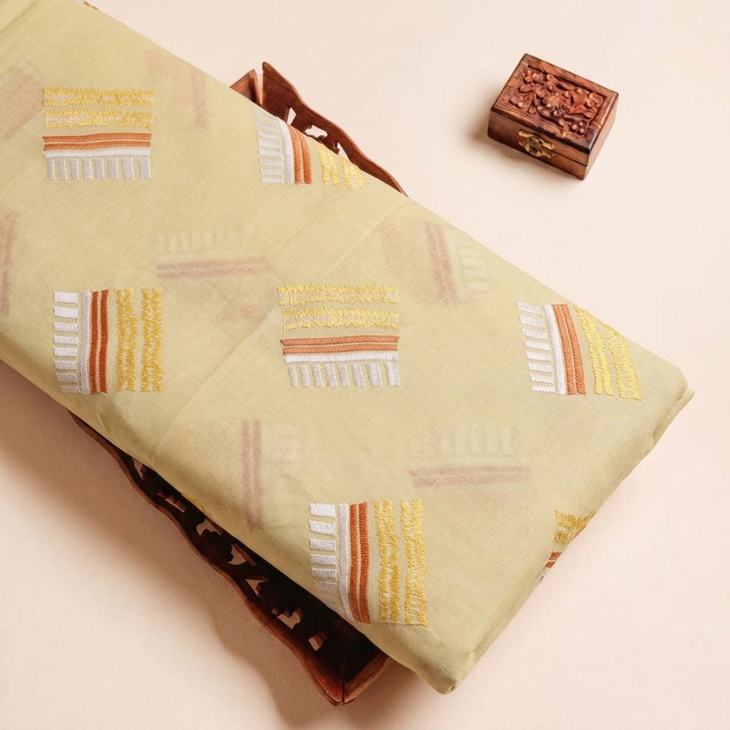 Embroidery Cotton Fabric - EB6638 - tray_3