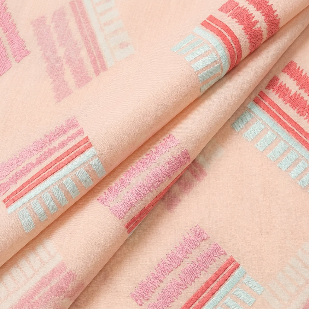 Embroidery Cotton Fabric - EB6639 - folds