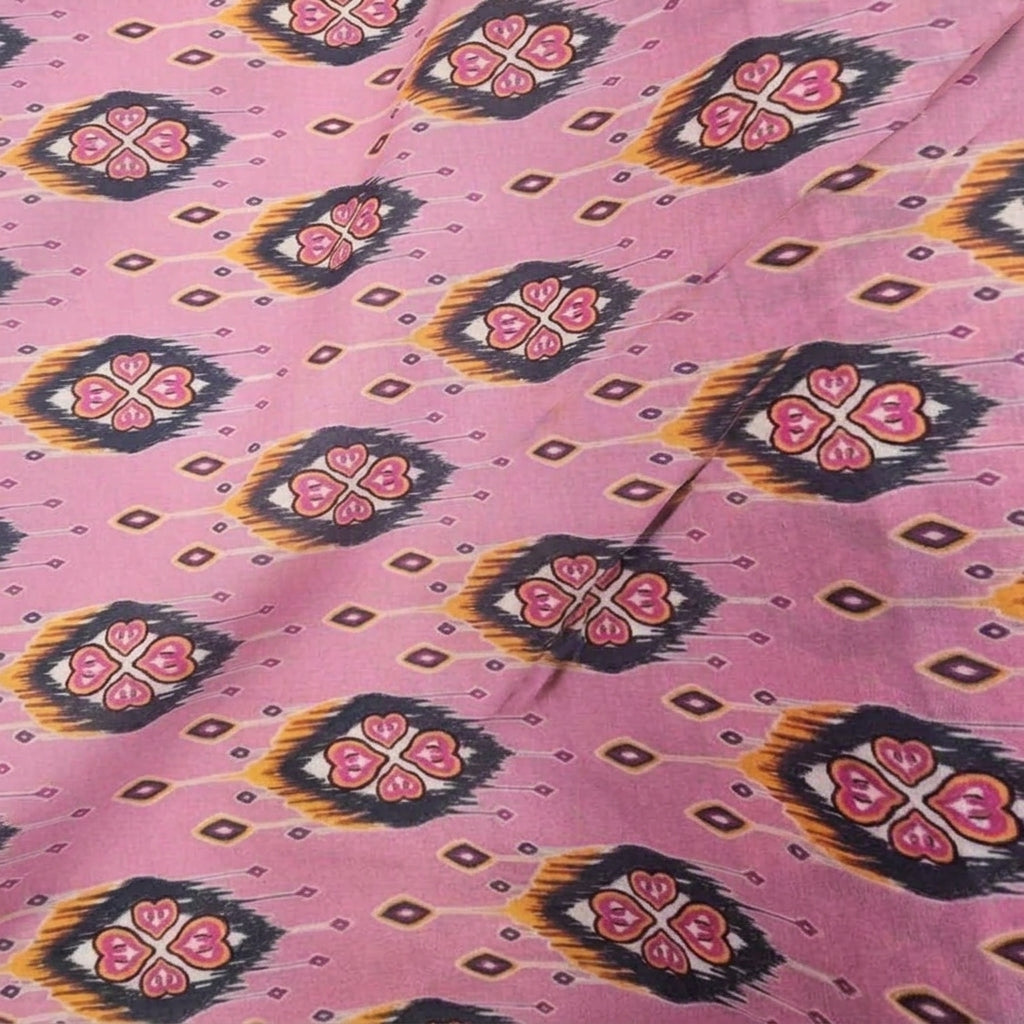 Folded Abstract Pink Abstract Muslin Fabric