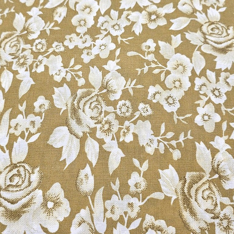 Floral Cotton Fabric - EB9163 - Flat fabric