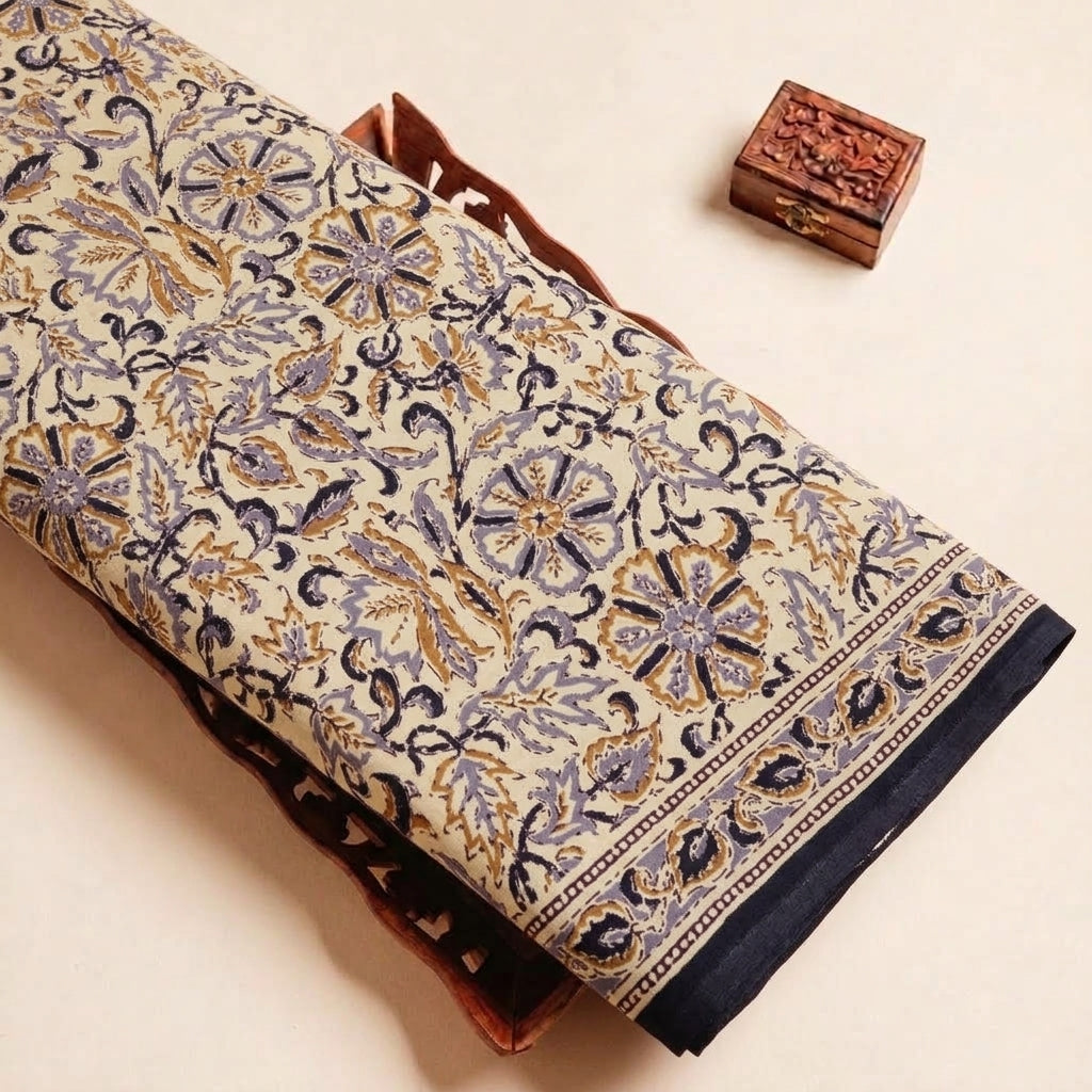 Floral Cotton Fabric - EB9432 - tray_4