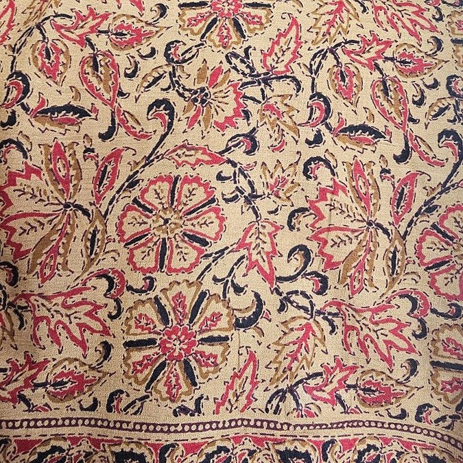 Floral Cotton Fabric - EB9440 - Flat fabric