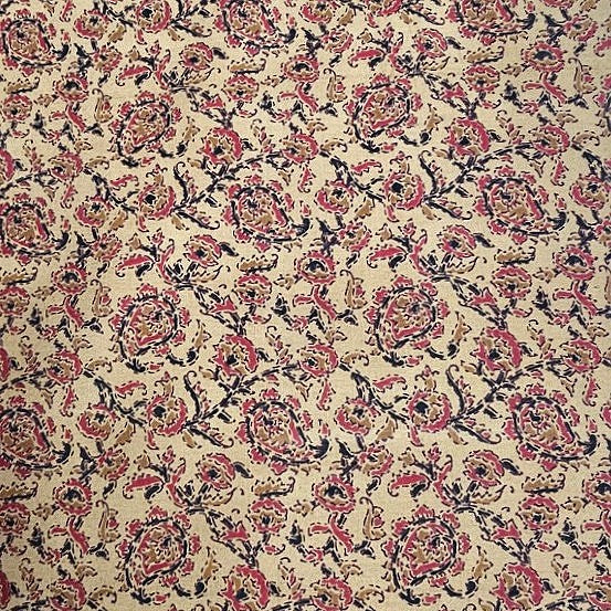 Floral Cotton Fabric - EB9442 - Flat fabric
