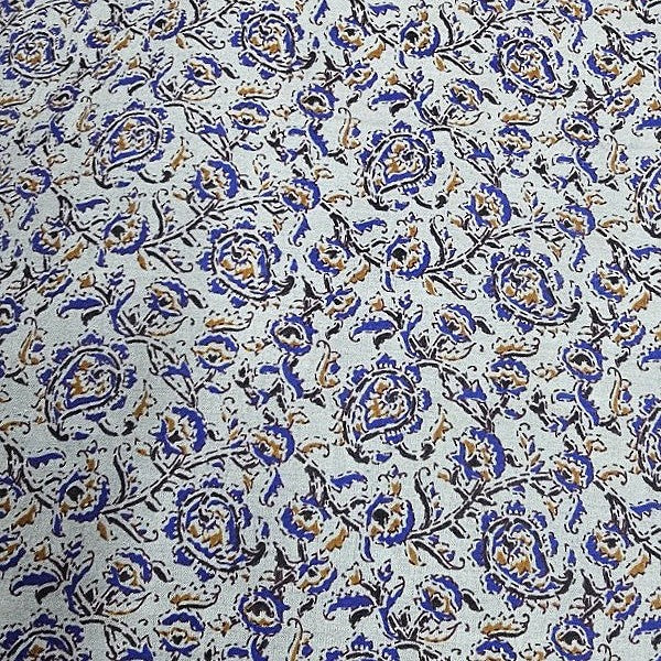 Floral Cotton Fabric - EB9443 - Flat fabric
