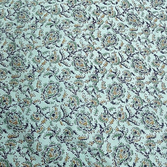 Floral Cotton Fabric - EB9447 - Flat fabric