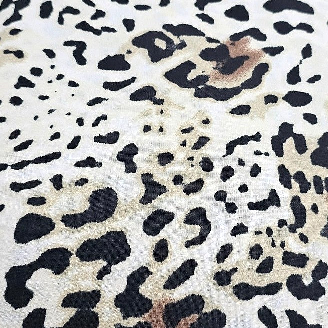 Animal Print Lycra Fabric - EC11555 - Flat fabric