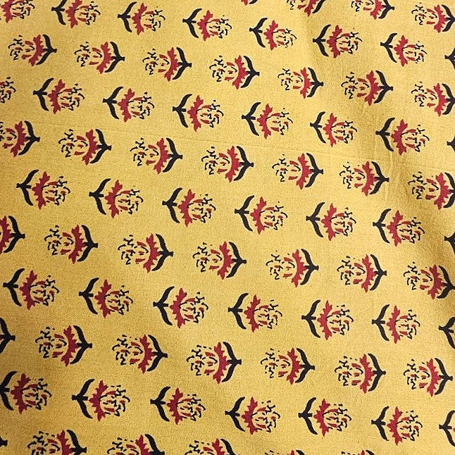 Floral Cotton Fabric - EC12376 - Flat fabric