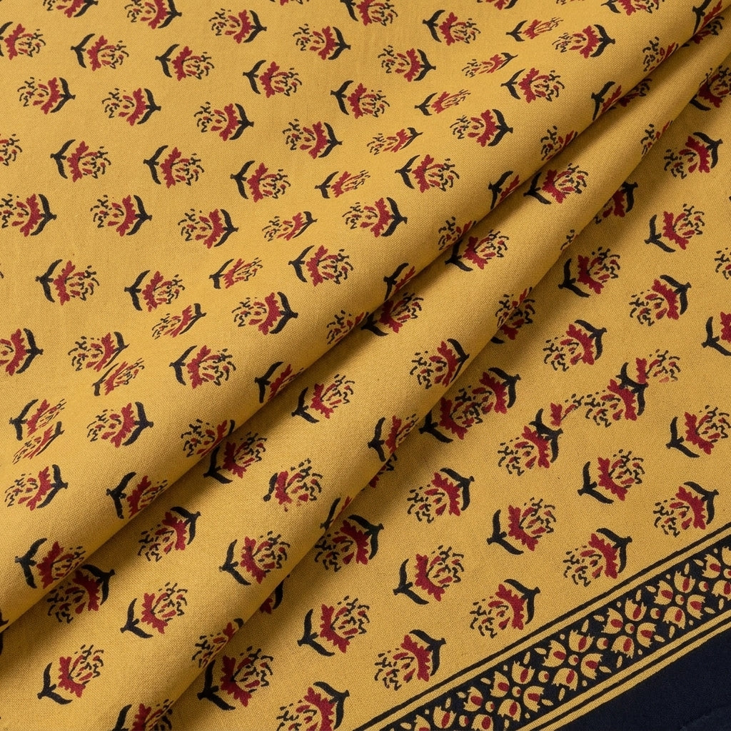 Floral Cotton Fabric - EC12376 - folds