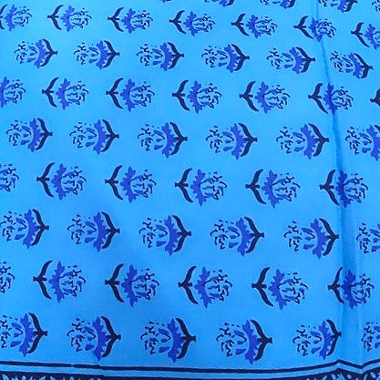 Floral Cotton Fabric - EC12377 - Flat fabric