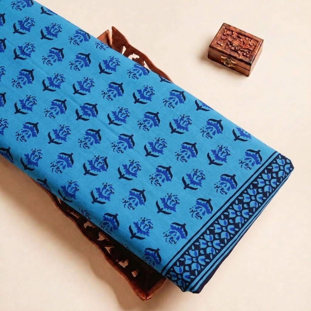 Floral Cotton Fabric - EC12377 - tray_4
