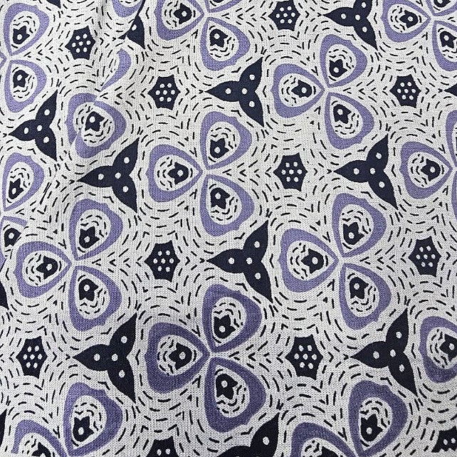 Floral Cotton Fabric - EC12386 - Flat fabric