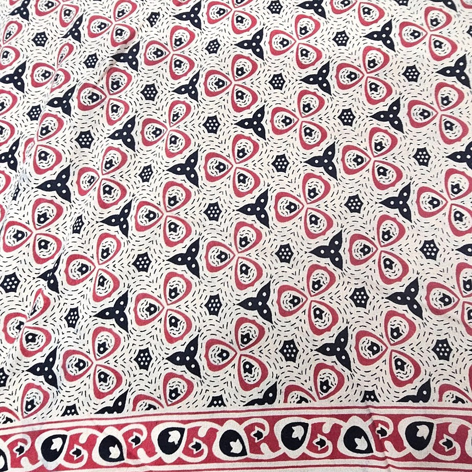 Floral Cotton Fabric - EC12393 - Flat fabric