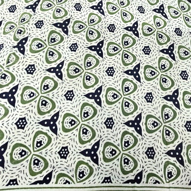 Floral Cotton Fabric - EC12394 - Flat fabric