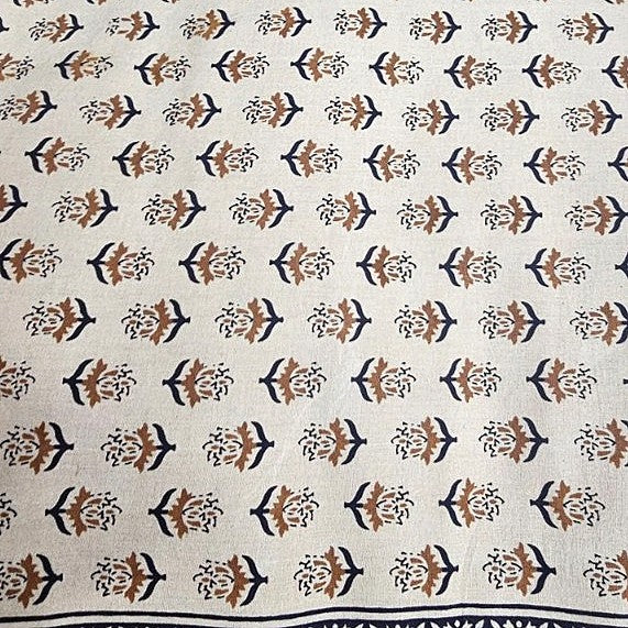 Floral Cotton Fabric - EC12400 - Flat fabric