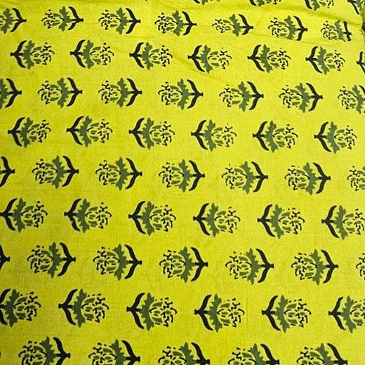 Floral Cotton Fabric - EC12401 - Flat fabric