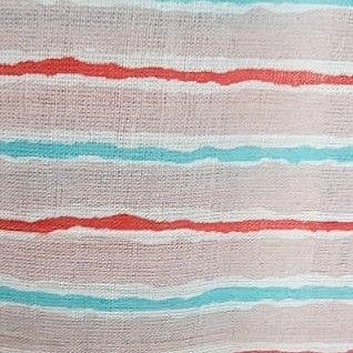 Baby Pink Stripes Cotton Fabric - EC12670 - EC12670 - Flat fabric