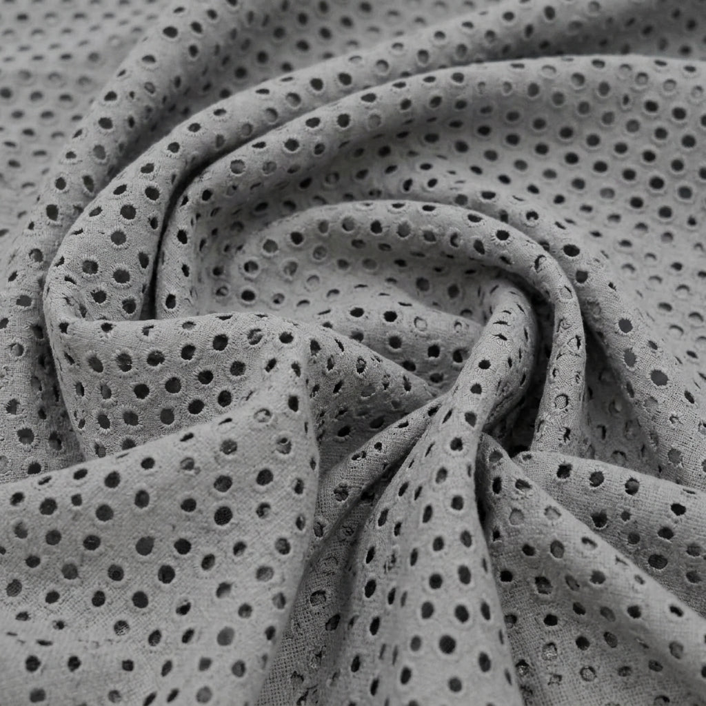 Swirled Hakoba Ivory Hakoba Cotton Fabric