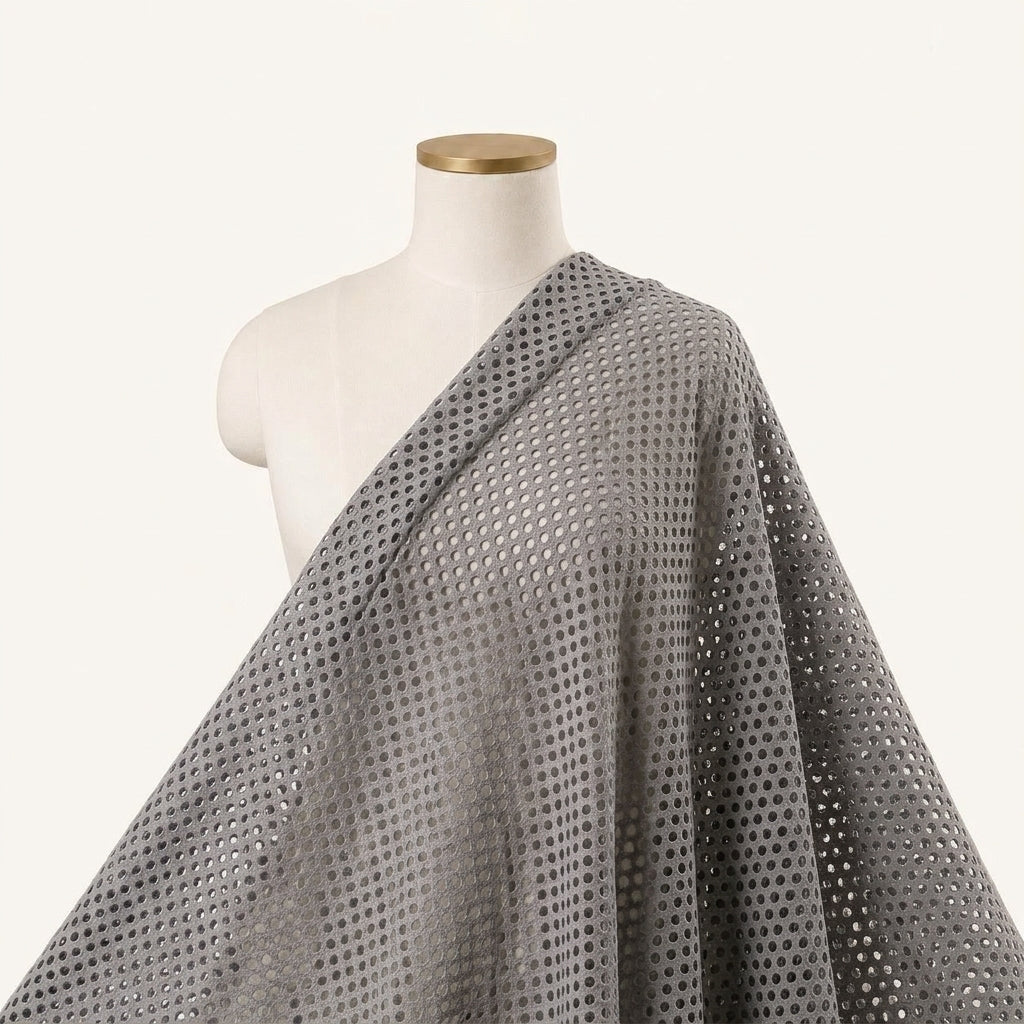 Hakoba Ivory Hakoba Cotton Fabric Draped as a saree