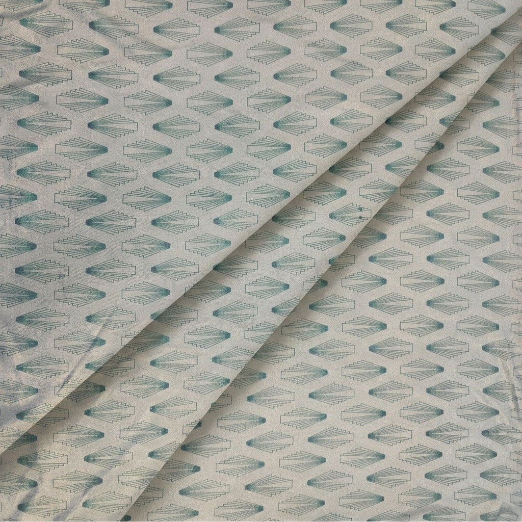 Folded Leaf Green Leaf Lycra Fabric