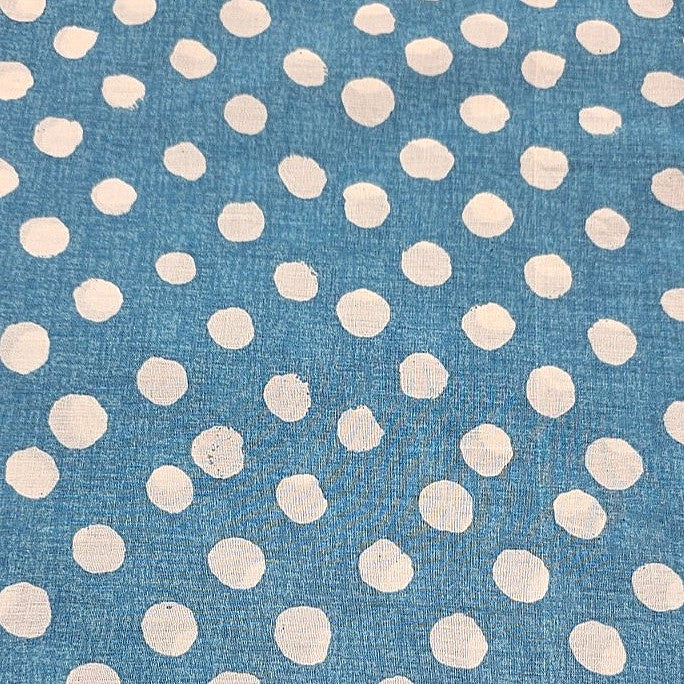 Polka Dots Cotton Fabric - EC13564 - Flat fabric