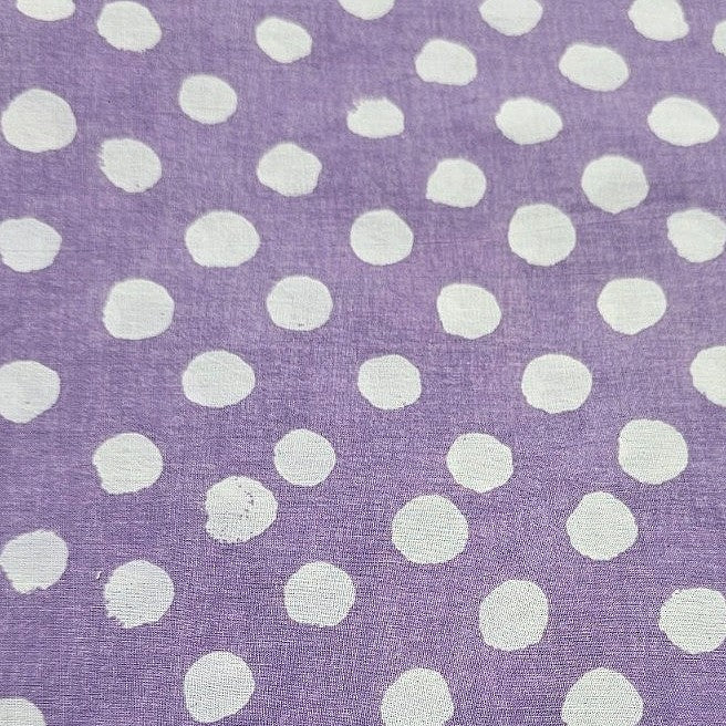 Polka Dots Cotton Fabric - EC13567 - Flat fabric