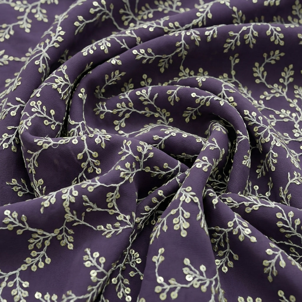 Embroidery Georgette Fabric
