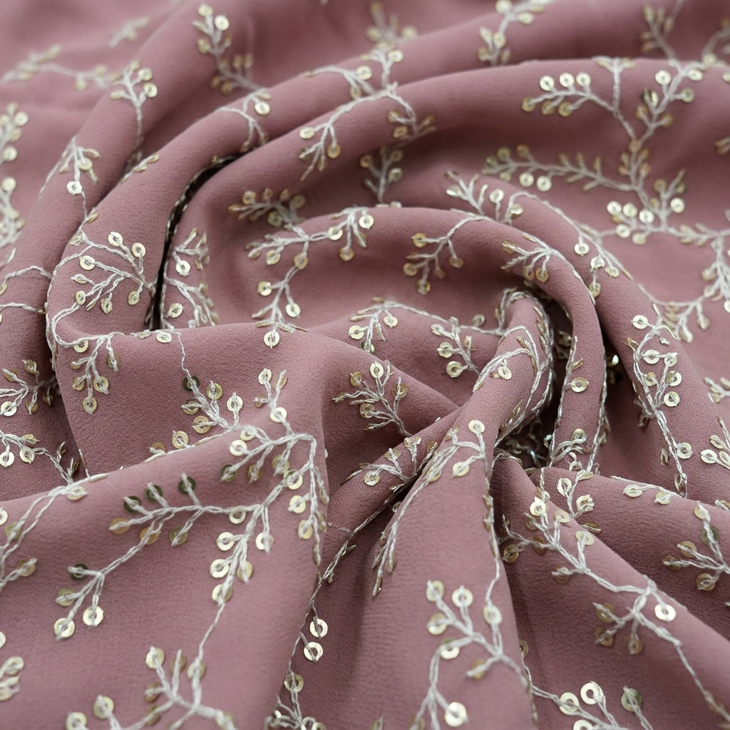 Embroidery Georgette Fabric