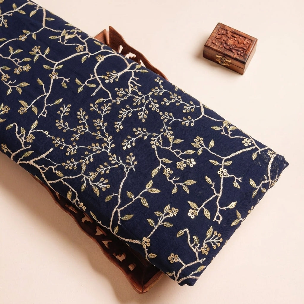 Embroidery Georgette Fabric