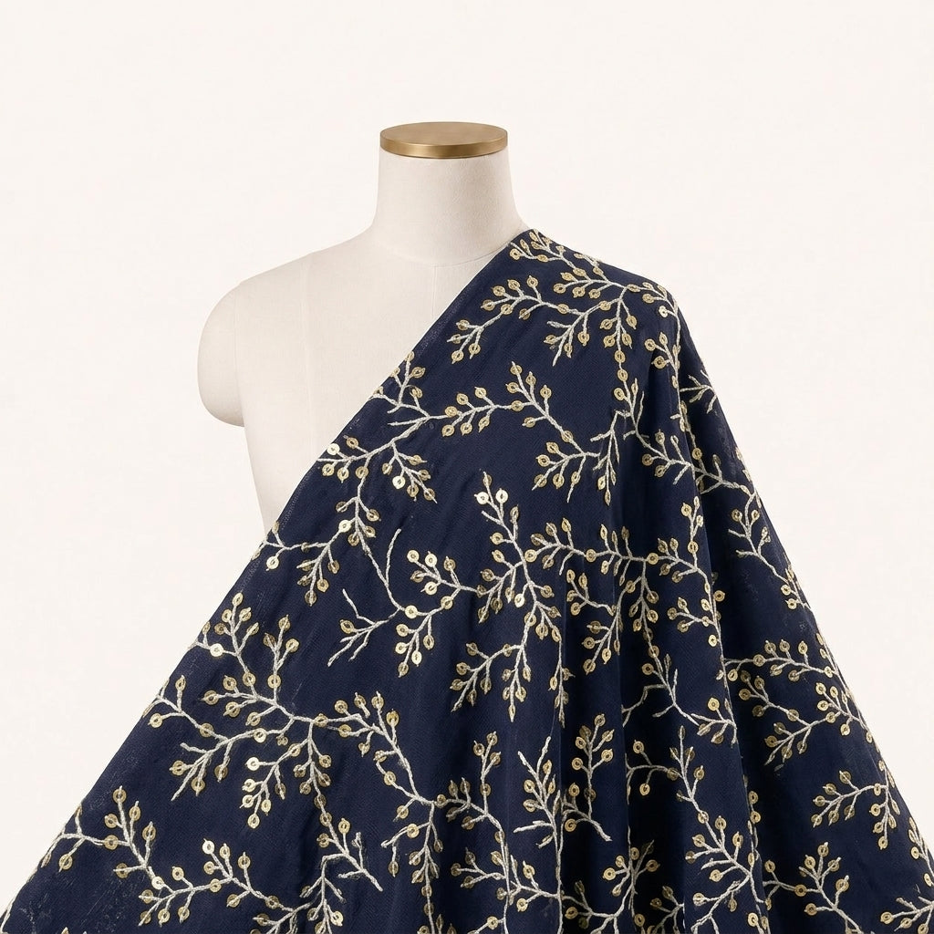 Embroidery Georgette Fabric